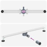 vidaXL 360° sprchový odtok so štíhlym modelom Strieborná 90 cm – Obrázok 12
