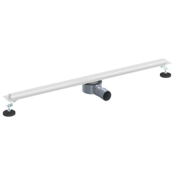 vidaXL 360° sprchový odtok so štíhlym modelom Strieborná 90 cm – Obrázok 2