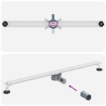 vidaXL 360° sprchový odtok so štíhlym modelom Strieborná 100 cm – Obrázok 12