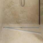 vidaXL 360° sprchový odtok so štíhlym modelom Strieborná 100 cm – Obrázok 3