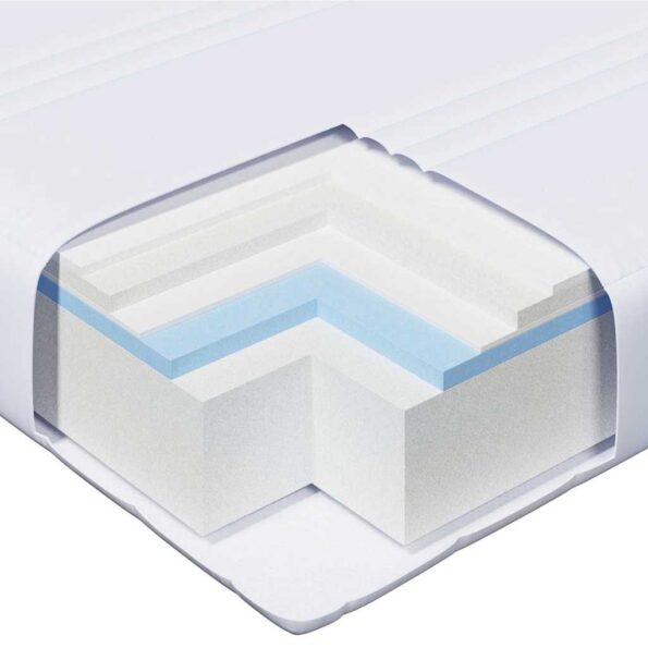 vidaXL Penový matrac Biela 80 x 200 cm látka – Obrázok 11