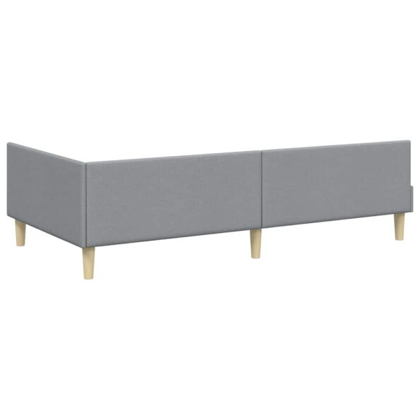 vidaXL Rohový rám postele Svetlosivá 80 x 200 cm látka – Obrázok 6