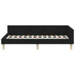 vidaXL Rohový rám postele Čierny 80 x 200 cm látka – Obrázok 4
