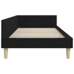 vidaXL Rohový rám postele Čierny 80 x 200 cm látka – Obrázok 5