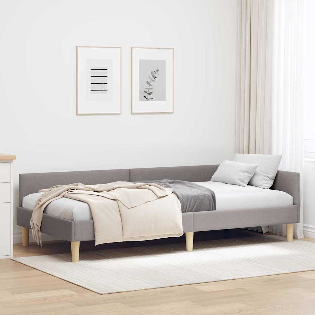 42016106_1.jpg vidaXL Rohový rám postele Sivohnedá 80 x 200 cm látka – Obrázok 1