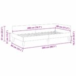 vidaXL Rohový rám postele Sivohnedá 80 x 200 cm látka – Obrázok 9