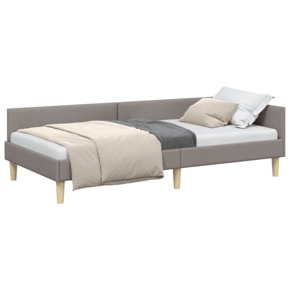 vidaXL Rohový rám postele Sivohnedá 80 x 200 cm látka – Obrázok 10
