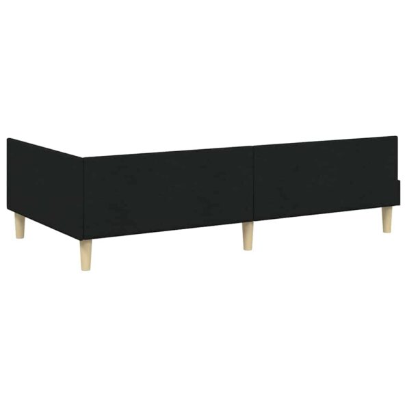 vidaXL Rohový rám postele Čierny 90 x 200 cm látka – Obrázok 6