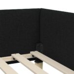 vidaXL Rohový rám postele Čierny 90 x 200 cm látka – Obrázok 7