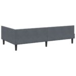 vidaXL Rohový rám postele Tmavo šedá 80 cm x 200 cm Zamat – Obrázok 6