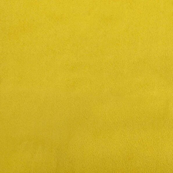 vidaXL Rohový rám postele s čelnou doskou Žltá 90 cm x 190 cm Zamat – Obrázok 9
