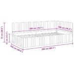 vidaXL Rohový rám postele Tyrkysová 100 cm x 200 cm Zamat – Obrázok 10