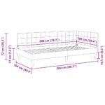 vidaXL Rohový rám postele s čelnou doskou Modrá 100 x 200 cm Zamat – Obrázok 9