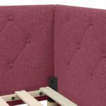 vidaXL Rohový rám postele Víno červené 80 x 200 cm látka – Obrázok 8