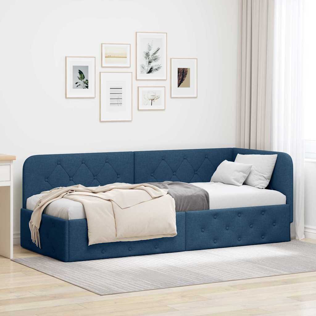 42016486_1.jpg vidaXL Rohový rám postele Modrá 80 x 200 cm látka – Obrázok 1