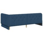 vidaXL Rohový rám postele Modrá 90 x 190 cm látka – Obrázok 7