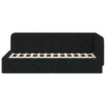 vidaXL Rohový rám postele Čierny 100 x 200 cm látka – Obrázok 5