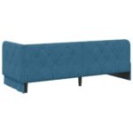 vidaXL Rohový rám postele Modrá 80 x 200 cm Zamat – Obrázok 7