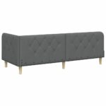 vidaXL Rohový rám postele Tmavo šedá 80 x 200 cm látka – Obrázok 7