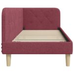 vidaXL Rohový rám postele Víno červené 80 x 200 cm látka – Obrázok 6