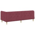 vidaXL Rohový rám postele Víno červené 80 x 200 cm látka – Obrázok 7