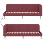 vidaXL Rohový rám postele Víno červené 80 x 200 cm látka – Obrázok 9