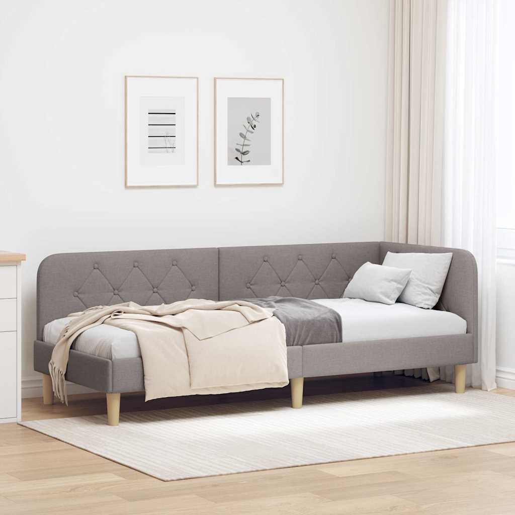 42016558_1.jpg vidaXL Rohový rám postele Sivohnedá 80 x 200 cm látka – Obrázok 1