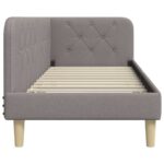 vidaXL Rohový rám postele Sivohnedá 80 x 200 cm látka – Obrázok 6