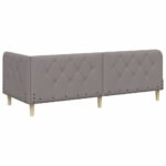 vidaXL Rohový rám postele Sivohnedá 80 x 200 cm látka – Obrázok 7