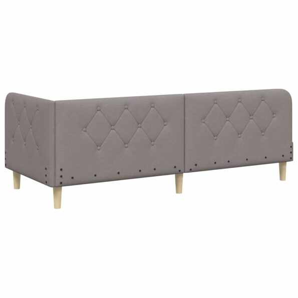 vidaXL Rohový rám postele Sivohnedá 80 x 200 cm látka – Obrázok 7