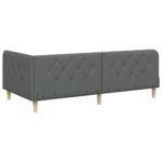 vidaXL Rohový rám postele Tmavo šedá 90 x 190 cm látka – Obrázok 7