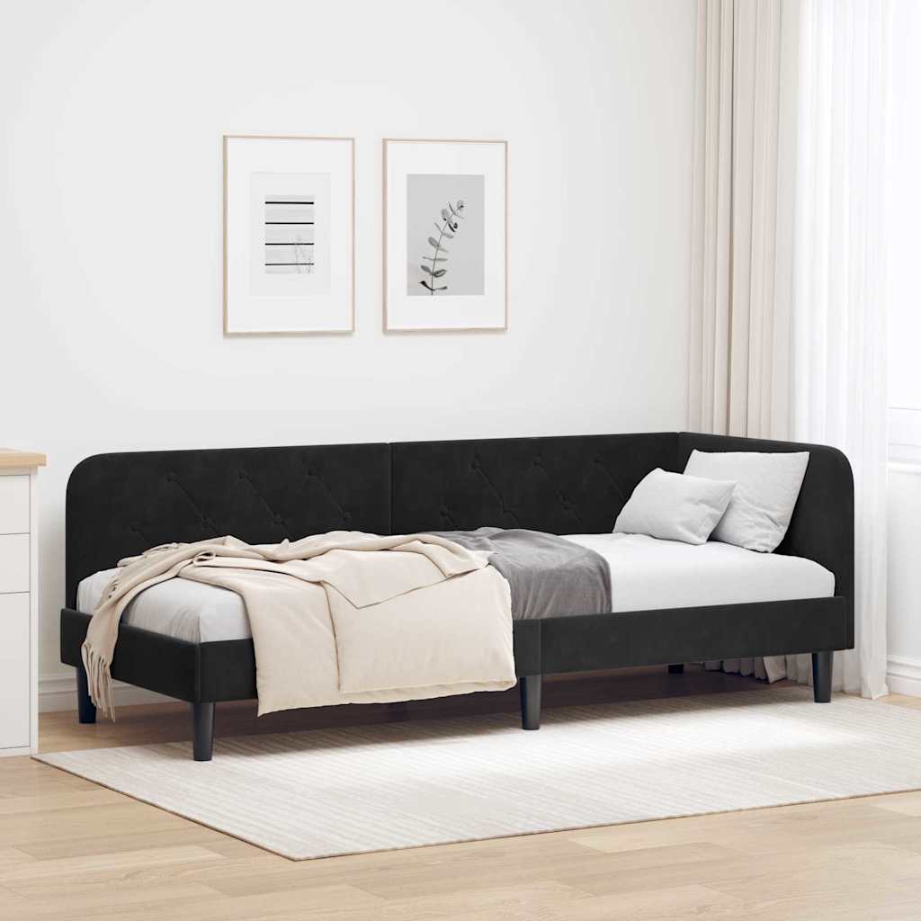 42016591_1.jpg vidaXL Rohový rám postele Čierny 80 x 200 cm Zamat – Obrázok 1