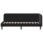 vidaXL Rohový rám postele Čierny 80 x 200 cm Zamat – Obrázok 5