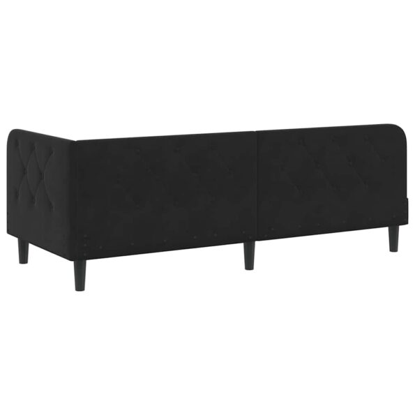 vidaXL Rohový rám postele Čierny 80 x 200 cm Zamat – Obrázok 7