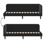 vidaXL Rohový rám postele Čierny 80 x 200 cm Zamat – Obrázok 9