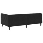 vidaXL Rohový rám postele Čierny 90 x 200 cm Zamat – Obrázok 7