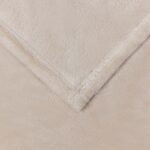 vidaXL Deka Béžová 130 x 150 cm Flís – Obrázok 5