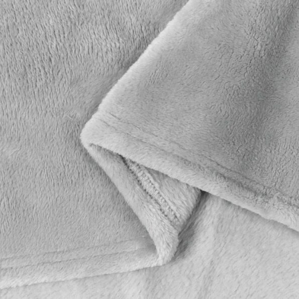 vidaXL Deka Sivá 130 x 150 cm Flís – Obrázok 5