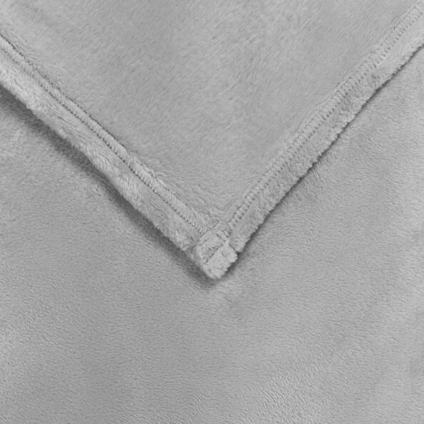 vidaXL Deka Sivá 240 x 270 cm Flís – Obrázok 5