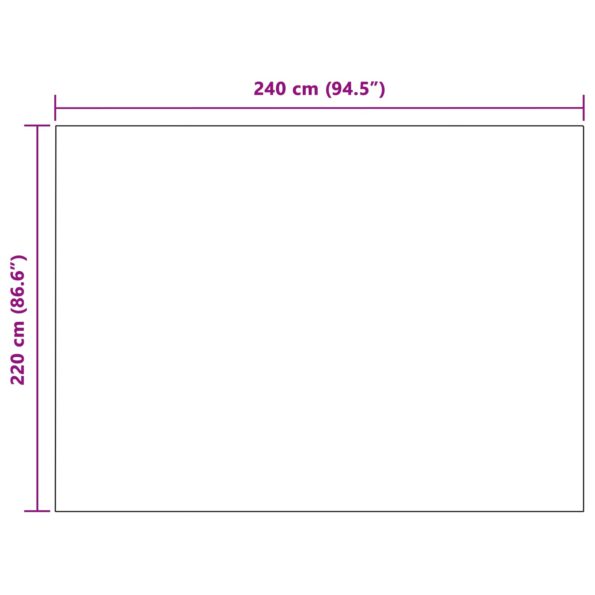 vidaXL Deka Čierna 220 x 240 cm Flís – Obrázok 7