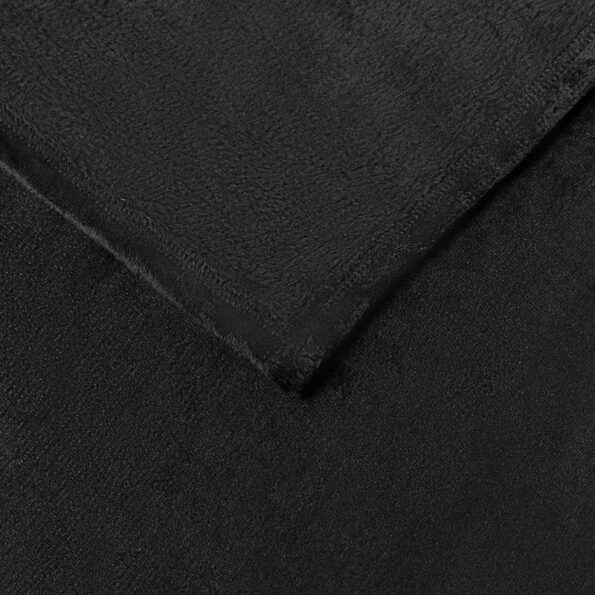 vidaXL Deka Čierna 240 x 270 cm Flís – Obrázok 4