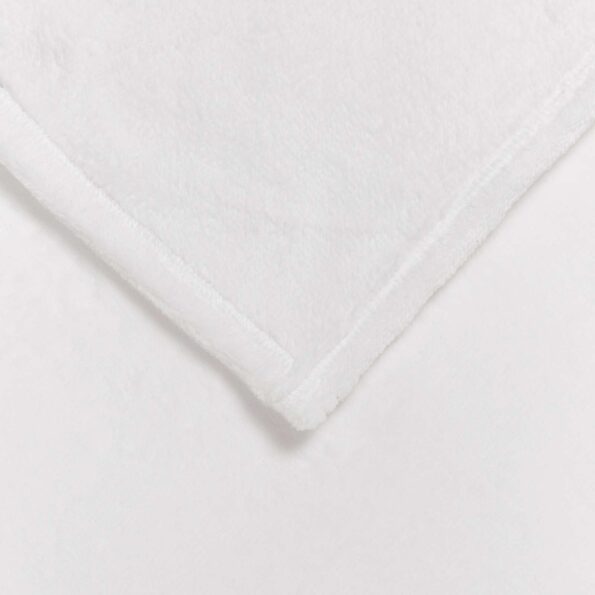 vidaXL Deka Biela 150 x 200 cm Flís – Obrázok 5