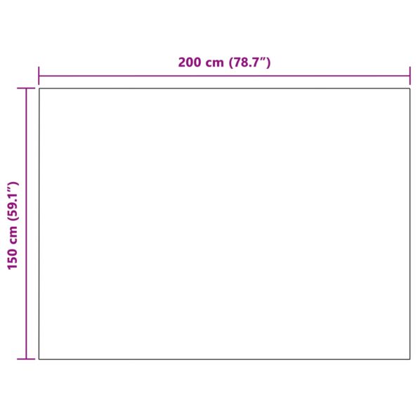 vidaXL Deka Biela 150 x 200 cm Flís – Obrázok 9