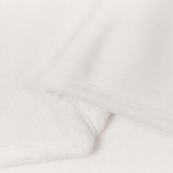 vidaXL Deka Biela 220 x 240 cm Flís – Obrázok 6