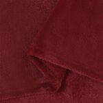 vidaXL Deka Bordeaux červená 150 x 200 cm Flís – Obrázok 6