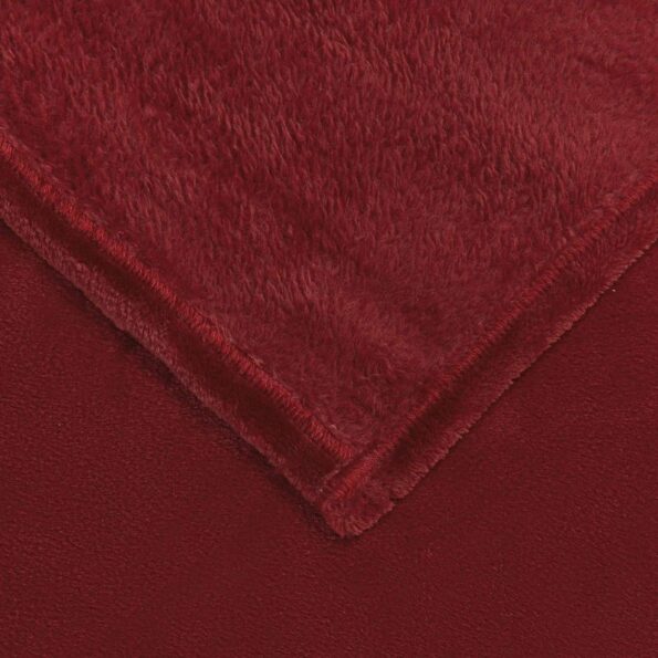 vidaXL Prikrývky na hodenie 6 pcs Bordeaux červená 150 x 200 cm Flís – Obrázok 4