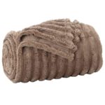 vidaXL Deka ťavová 240 x 220 cm Flís – Obrázok 2