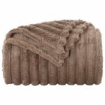 vidaXL Deka ťavová 240 x 220 cm Flís – Obrázok 4