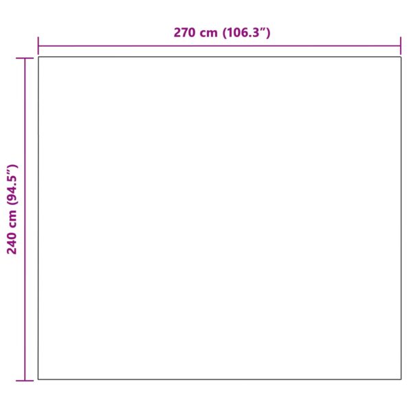 vidaXL Deka Tmavo šedá 270 x 240 cm Flís – Obrázok 6