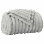 vidaXL Deka Sivá 150 x 130 cm Flís – Obrázok 2
